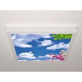 Gök Panel 60X60 LED Panel Aydınlatma Armatür Avize Sıva Üstü Desenli Tekli 46510863SU - 6500K - Beyaz