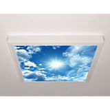 Gök Panel 60X60 LED Panel Aydınlatma Armatür Avize Sıva Üstü Desenli Tekli 46511151SU - 6500K - Beyaz