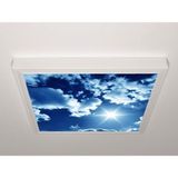 Gök Panel 60X60 LED Panel Aydınlatma Armatür Avize Sıva Üstü Desenli Tekli 46511153SU - 6500K - Beyaz