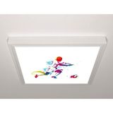 Gök Panel 60X60 LED Panel Aydınlatma Armatür Avize Sıva Üstü Desenli Tekli 46511199SU - 6500K - Beyaz