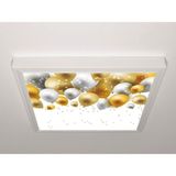 Gök Panel 60X60 LED Panel Aydınlatma Armatür Avize Sıva Üstü Desenli Tekli 46511203SU - 6500K - Beyaz