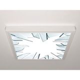 Gök Panel 60X60 LED Panel Aydınlatma Armatür Avize Sıva Üstü Desenli Tekli 46511211SU - 6500K - Beyaz