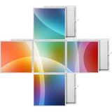 Gök Panel 60X60 LED Panel Aydınlatma Desenli 3x3 5 Li Grup Özel Seri 46511416SA - 6400K - Beyaz