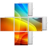 Gök Panel 60X60 LED Panel Aydınlatma Desenli 3x3 5 Li Grup Özel Seri 46511417SA - 6400K - Beyaz