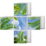Gök Panel 60X60 LED Panel Aydınlatma Desenli 3x3 5 Li Grup Özel Seri 46511422SA - 6400K - Beyaz