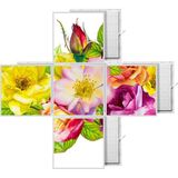 Gök Panel 60X60 LED Panel Aydınlatma Desenli 3x3 5 Li Grup Özel Seri 46511427SA - 6400K - Beyaz