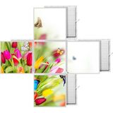 Gök Panel 60X60 LED Panel Aydınlatma Desenli 3x3 5 Li Grup Özel Seri 46511428SA - 6400K - Beyaz