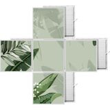 Gök Panel 60X60 LED Panel Aydınlatma Desenli 3x3 5 Li Grup Özel Seri 46511445SA - 6400K - Beyaz
