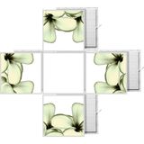Gök Panel 60X60 LED Panel Aydınlatma Desenli 3x3 5 Li Grup Özel Seri 46511472SA - 6400K - Beyaz