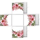 Gök Panel 60X60 LED Panel Aydınlatma Desenli 3x3 5 Li Grup Özel Seri 46511475SA - 6400K - Beyaz