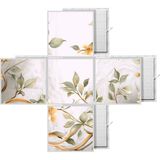 Gök Panel 60X60 LED Panel Aydınlatma Desenli 3x3 5 Li Grup Özel Seri 46511487SA - 6400K - Beyaz