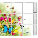 Gök Panel 60X60 LED Panel Aydınlatma Desenli 3x3 9 Lu Grup 46510240SA - 6400K - Beyaz