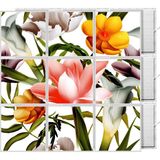 Gök Panel 60X60 LED Panel Aydınlatma Desenli 3x3 9 Lu Grup 46510751SA - 6400K - Beyaz