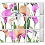 Gök Panel 60X60 LED Panel Aydınlatma Desenli 3x3 9 Lu Grup 46510754SA - 6400K - Beyaz