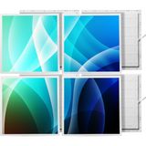 Gök Panel 60X60 LED Panel Sıva Altı Desenli 2x2 Dörtlü Grup 46510122SA - 6500K - Beyaz