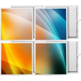 Gök Panel 60X60 LED Panel Sıva Altı Desenli 2x2 Dörtlü Grup 46510126SA - 6500K - Beyaz