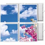Gök Panel 60X60 LED Panel Sıva Altı Desenli 2x2 Dörtlü Grup 46510189SA - 6500K - Beyaz