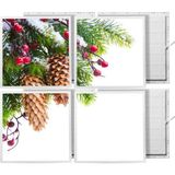 Gök Panel 60X60 LED Panel Sıva Altı Desenli 2x2 Dörtlü Grup 46511026SA - 6500K - Beyaz