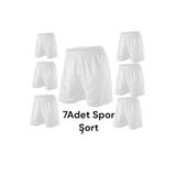 Gök Sports 7 Adet Futbol Şortu Spor Şortu Halı Saha Futbol Şortu Antrenman Şortu Fitness Şortu Deniz Şortu
