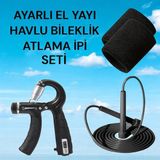 Gök Sports AYARLI EL YAYI TER BANDI SPORCU HAVLU BİLEKLİK ŞEFFAF SİLİKON ATLAMA İPİ