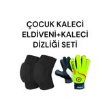 Gök Sports Çocuk Kaleci Eldiveni Futbol Kaleci Dizlik Seti