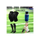 Gök Sports Çocuk Voleybol Dizliği Voleybol Elliği Voleybol Çorabı Kapartma Sünger Destekli Soğutucu Sprey Set