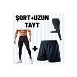 Gök Sports Futbol Şortu Spor Şortu Halı Saha Antrenman Şortu Uzun Termal Sporcu Taytı Futbol Tayt Şort