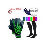 Gök Sports MARKAJ Çocuk Kemikli Kaleci Eldiveni Futbol Çorabı Bilek Bandajlı Parmak Destekli Kaleci Eldiveni 7