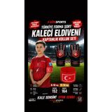 Gök Sports Milli Takım Forma Şort Türkiye Kaleci Eldiveni Türk Bayraklı Kaptan Kolluk Seti