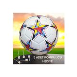 Gök Sports Orijinal Futbol Topu Şampiyonlar Ligi 5 Adet Pompa Ucu Sert Zemin Halı Saha Futbol Topu No:5