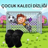 Gök Sports Siyah Çocuk Sünger Destekli Kaleci Koruma Dizliği