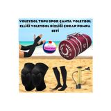 Gök Sports Voleybol Topu Voleybol Dizliği Voleybol Elliği Voleybol Çorabı Spor Çantası Voleybol Pompa Seti