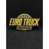 Goka 3D Craft Euro Truck Simulator 2 (ETS2) Temalı 3D Duvar Dekoru - 18 cm Slim Versiyon (Çift Taraflı Bantlı) - Altın - Siyah - 18 x 9,8 cm