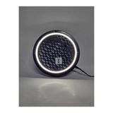 GÖKAK ELEKTRONİK Beyaz-Neon led ışıklı çift hoparlör kapağı 20 cm