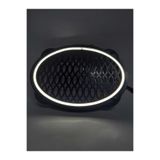 GÖKAK ELEKTRONİK BEYAZ-Oval neon led ışıklı hoparlör kapağı çiftli