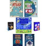 Gökbilim ve Uzay Kartları + Etkinlik Kartları 50 Zeka Oyunu + Atlas + Dünyanın Öbür Ucunda Ne Var? + Geceleri Gökyüzü + İnsan Vücudu Tiyatrosu + Sen ve Evren - 7 Kitap Set - Maris Wicks
