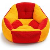 Gökcan Home Yıkanabilir, Peluş, 45 Cm, Kedi ve Köpek Yatak, Yumuşak Doku (Sarı-Kırmızı) - Sarı - Kırmızı