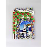 Gökçeada Polyester Kabartmalı Magnet 5,5 X 7 Cm Dekoratif Hediyelik Buzdolabı Süsü (Kod:1555)