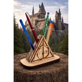 Gökçen Hobi Harry Potter Ölüm Yadigarları Ahşap Kalemlik - 1 - 0GH-Gri