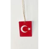 Gokco Türk Bayrağı ve Atatürk Pvc Kaplama Araba Dikiz Aynası Süsü