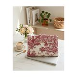 GÖKDAĞ BEDDING El Yapımı Bordo Toile Desen Kapitone Laptop Kılıfı