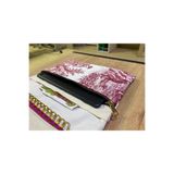 GÖKDAĞ BEDDING Fermuarlı Bordo Desenli El Yapımı Tablet Kılıfı Organizer-Kalemlik Ve Defter Bölmeli