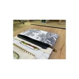 GÖKDAĞ BEDDING Fermuarlı Füme Desenli El Yapımı Tablet Kılıfı Organizer-Kalemlik Ve Defter Bölmeli