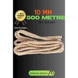 GÖKDAĞ GROUP 10 MM 500 Metre Jüt Halat Dekoratif Hasır İp Urgan Maket