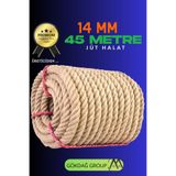 GÖKDAĞ GROUP 14 MM 45 Metre Jüt Halat Dekoratif Hasır İp Urgan Süs