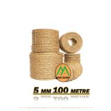 gökdağ group g g Tam Kesit 100 Metre Jüt Ip Kendir Halat 5 Mm Jut Halat-HasırIp-Kendir Ip-Salıncak Ipi 5 MM 100 METRE