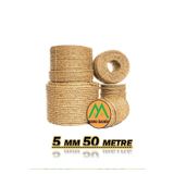 gökdağ group g g Tam Kesit 50 Metre Jüt Ip Kendir Halat 5 Mm Jut Halat-Hasır Ip-Kendir Ip- Salıncak Ipi 5 MM 50 METRE