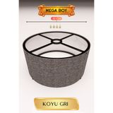 GÖKDAĞ GROUP Koyu Gri Lambader Başlığı 35 CM Mega Boy Pratik Kurulum