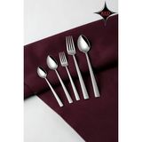 Gökdil Asya Red Collection 60 Parça 12 Kişilik Çelik Çatal & Kaşık Takımı - Gümüş - Beyaz