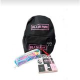 Gökhan Club Blackpink Çanta Kalemlik Defter - Siyah - Pembe
